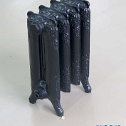 Чугунный радиатор EXEMET Romantica 510/350, 4 секции, черный матовый